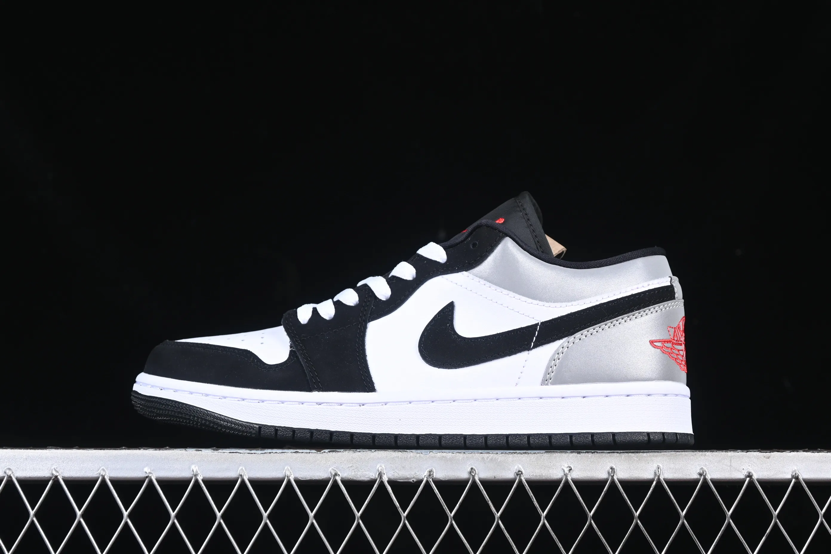 All categories Air Jordan Jordan series basketball shoes Air Jordan 1 Low G version pure original Air Jordan 1 Low AJ1 Joe 1 gray silver black hook low-top cultural casual sneakers HF3148-106